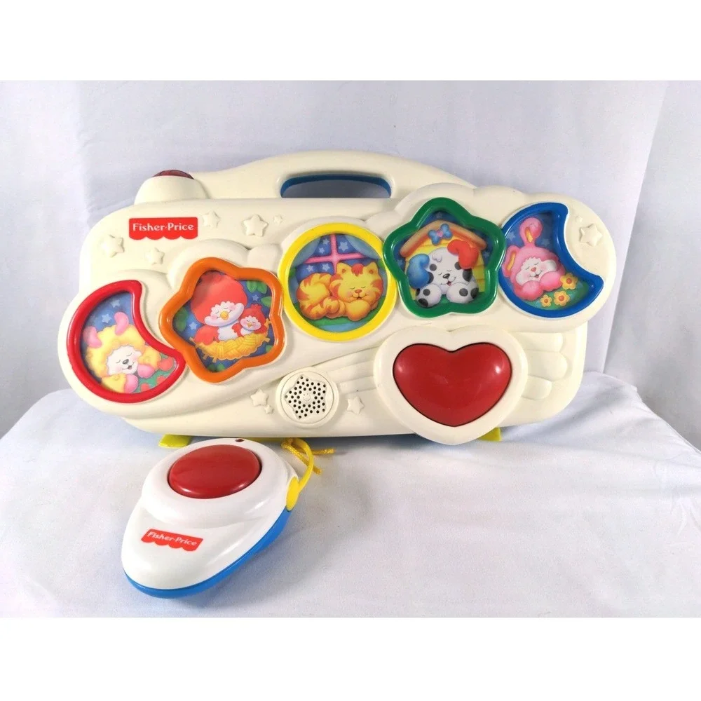 Vintage 1994 Fisher Price Crib Activity Toy Light Up Musical Animals Rare 90s
